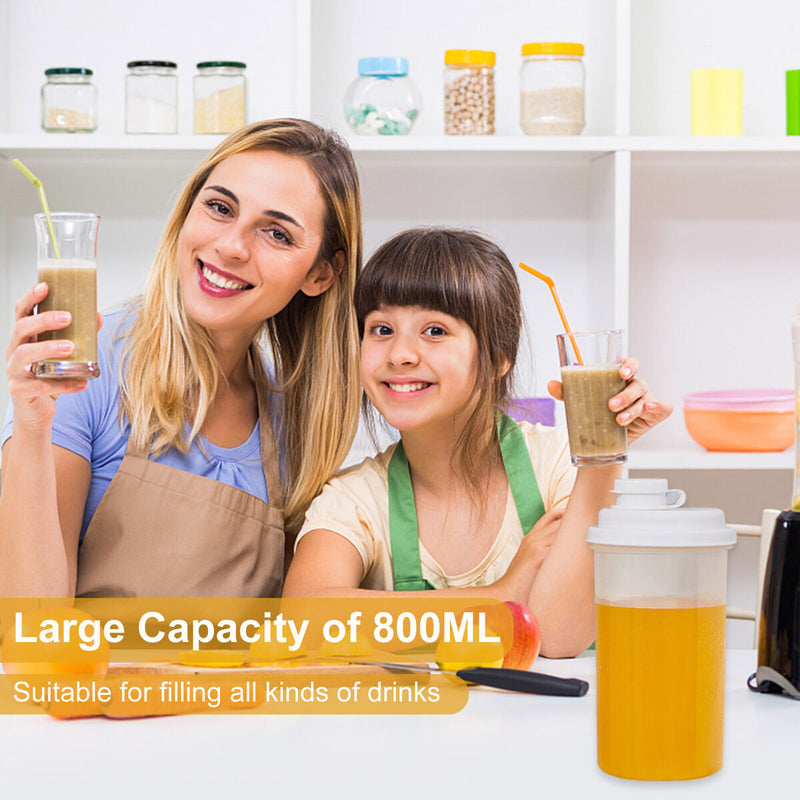 800ml Plastic Transparent Cold Kettle Large Capacity Beverage Container