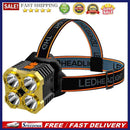 USB Rechargeable Portable Flashlight Outdoor Camping Hiking Headlight Headl