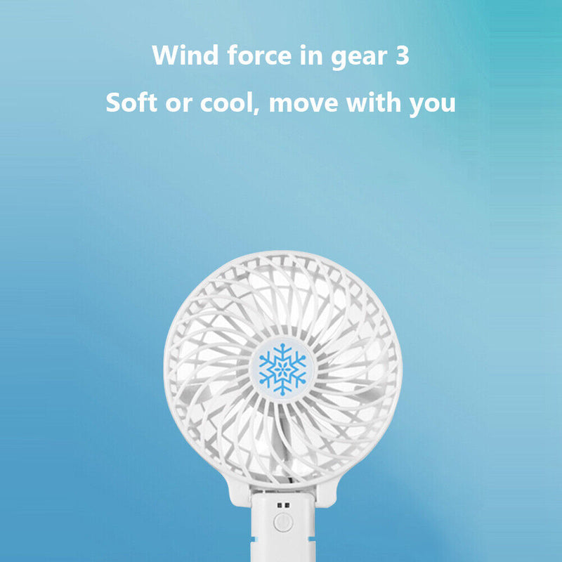 #A Portable Fan Handheld Cooling Fan Rechargeable Lightweight for Student Dormit