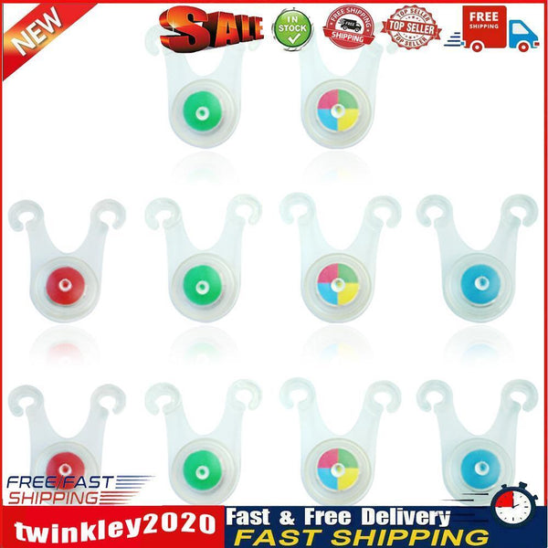 10pcs Waterproof LED Outdoor Tent Rope Warning Hanging Lights Random Color Newly