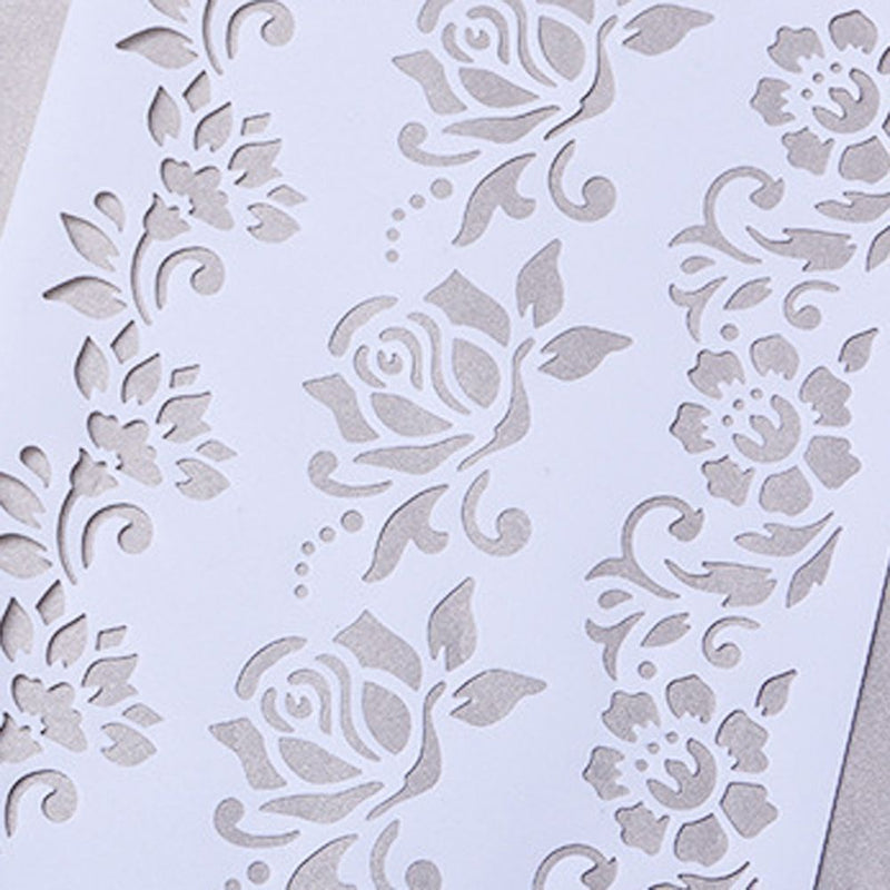 DIY Embossing Scrapbooking Layering Stencils Painting Paper Card Flower