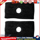 2x Sports Safety Wrist Support Band Anti Motion Sickness Wristband (Black) Newly