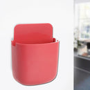 Wall Mounted Organizer Storage Box TV Remote Control Phone Holder (Red) Newly