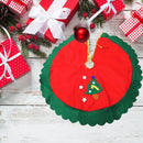 60cm Green Xmas Tree Skirt Decor Carpet Floor Mat Ornaments House Party Supplies