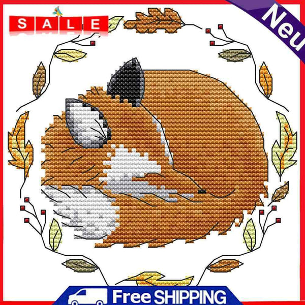 Embroidery Needlework Set 14CT Stamp Crafts Home Decor Animal Count Cross Stitch