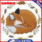 Embroidery Needlework Set 14CT Stamp Crafts Home Decor Animal Count Cross Stitch