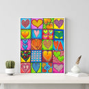 5D DIY Full Drill Diamond Painting Heart Embroidery Cross Stitch Kit Needlework