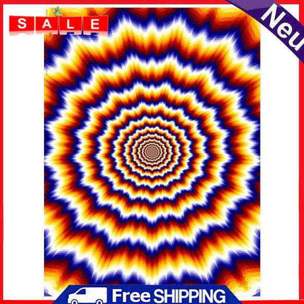 Kaleidoscope Oil Paint By Numbers Kits Canvas Drawing DIY Coloring Picture Craft