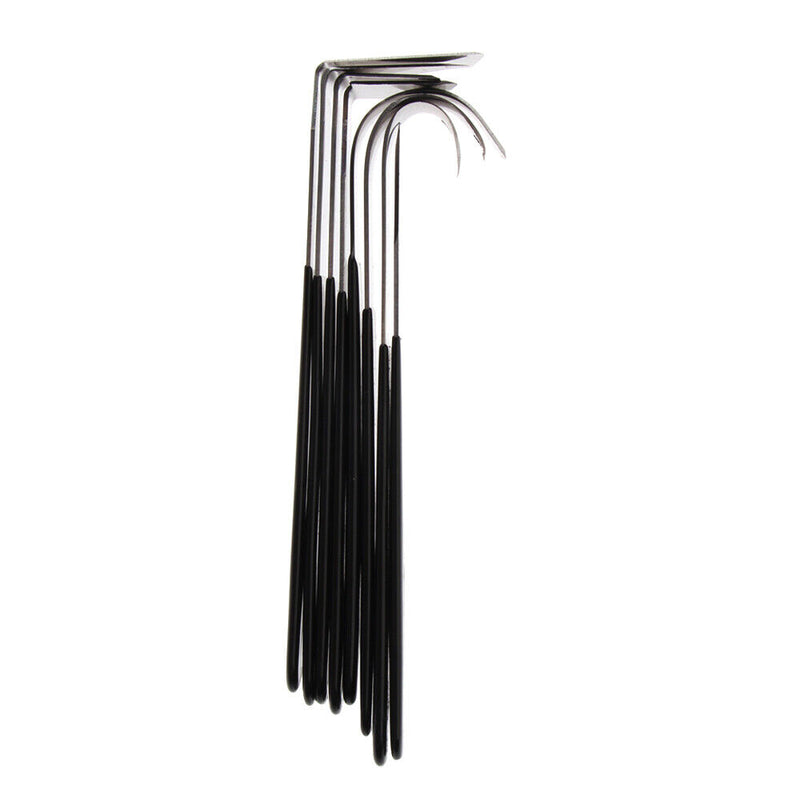 8PCS Stainless Steel Ceramic Clay Sculpture Wax/Rubber Handle DIY Ceramic Carving