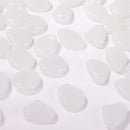 100pcs Luminous Pebbles Rocks Mix Color Stone Fish Tank Decoration (White) Newly