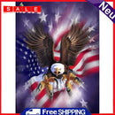 American Flag Eagle 5D DIY Full Round Diamond Painting Rhinestone Canvas Mosaic