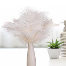 10pcs Fluffy Ostrich Feather Wedding Party Plumes Feather 15-30cm (White)