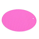 Silicone Honeycomb Non-slip Table Mat Insulation Placemat Cup Pad(Pink)