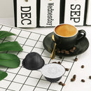 #A Refilling Capsule Self Adhesive Reusable Aluminum Foil Brewer Lid for Nespres