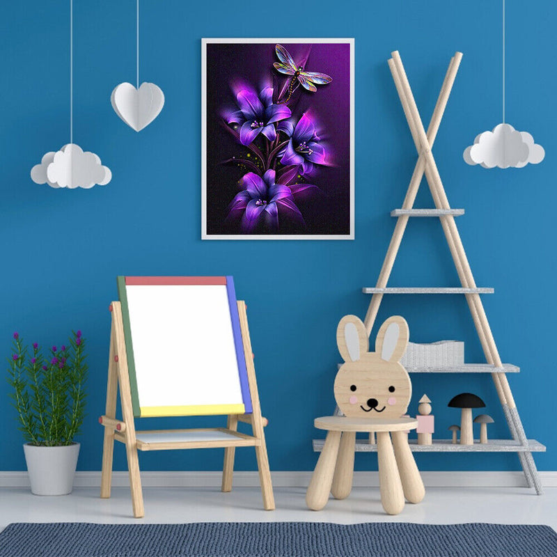 DIY Flower and Animal Oil Paint by Numbers Drawing Pictures Home Decoration Kit