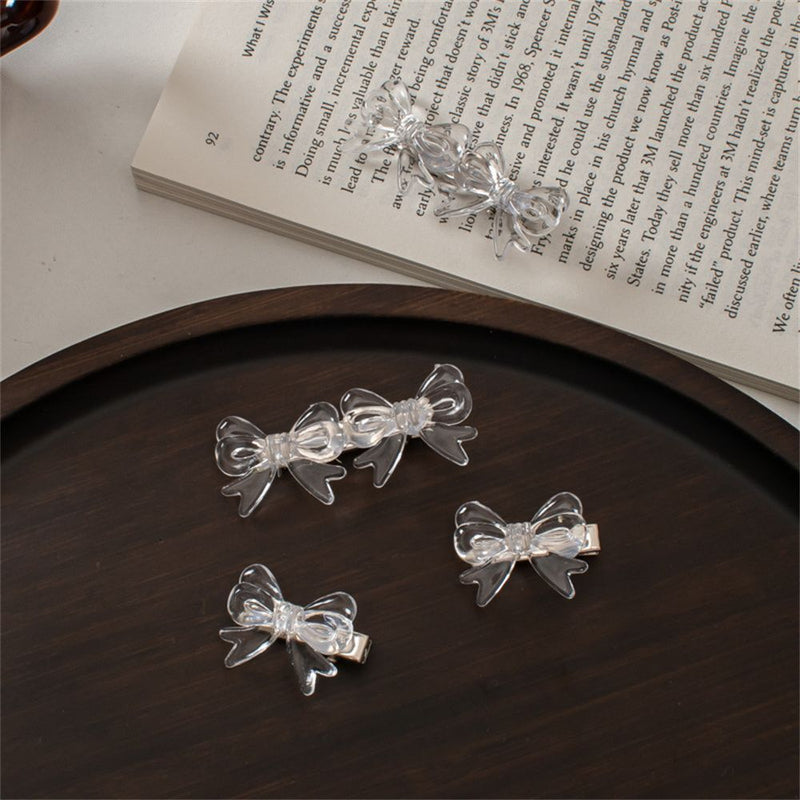 Women Girl Hair Accessories Small Bow Cute Hair Claw Hair Clip Bangs Hairpins