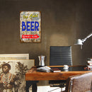 Beer Sheet Metal Drawing Metal Painting Tin Wall Home Poster Sign for Bedroom