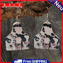 2021 Cow Dangle PU Leather Earrings Wild West Drop Earrings for Women Gifts