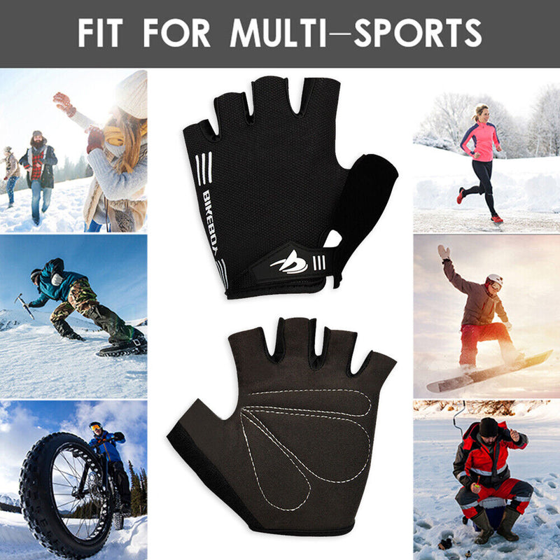 Bikeboy Anti-slip Outdoor Sports Half Finger Gloves Breathable Cycling Gloves