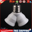 E27 Base Light Lamp Bulb Socket 1 to 2 Splitter Adapter Converter Socket