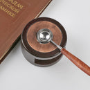 Wooden Deer Shape Wax Seal Stamp Sealing Wax Melting Pot Stove Warmer (A)