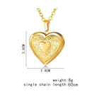 pcs Gift Chain Lover Jewelry Heart Shaped Pendant Necklace Photo Picture Locket