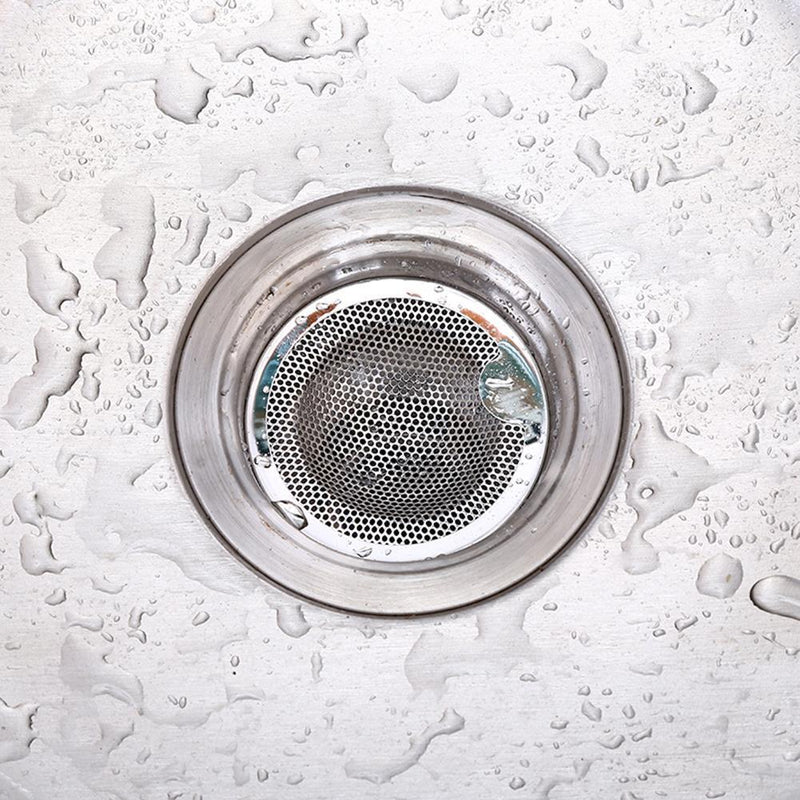 Stainless Steel Bathtub Hair Catcher Waste Stopper Filter Sink Strainer(M)