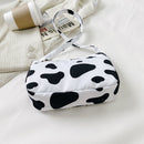 Retro Women Cow Zebra Leopard Print Shoulder Underarm Bag Small Purse (01)