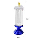 #A Night Lights 7-color Gradient LED Crystal Candles for Christmas Birthday Wedd