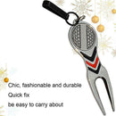 Golf Green Repair Tool Ball Marker Putting Fork Groove Cleaner M8U1 Pitch S7Q4