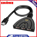 HW-4K301X Mini 3 Port HDMI Splitter 4K HUB Adapter Switcher Cable for HDTV Xbox