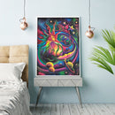 11CT Printed Full Embroidery Colorful Sun Cross Stitch Kit Needlework for Home