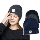 Flash Night Fishing Glowing Cap LED Light Woolen Hat Knitted Hat Music Beanie