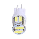 1 Pair T10 7020 10SMD Car LED Wedge Light License Plate Lamp (White Board)