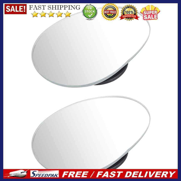 2pcs Clear Wide-Angle Adjustable Car Blind Spot Mirror Driving Safety Accessory