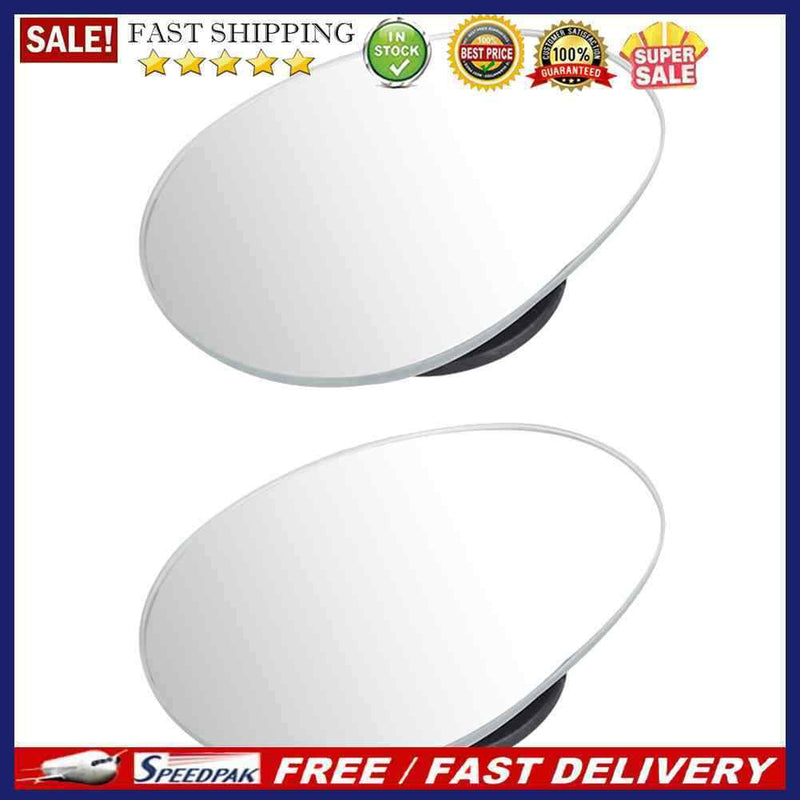 2pcs Clear Wide-Angle Adjustable Car Blind Spot Mirror Driving Safety Accessory