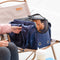 Travel Shoulder Bag Waterproof Small Cat Dog Carrier Handbag (Navy Blue)