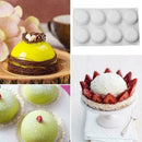 Flat round mousse cake mold DIY baking mold silicone G3L6