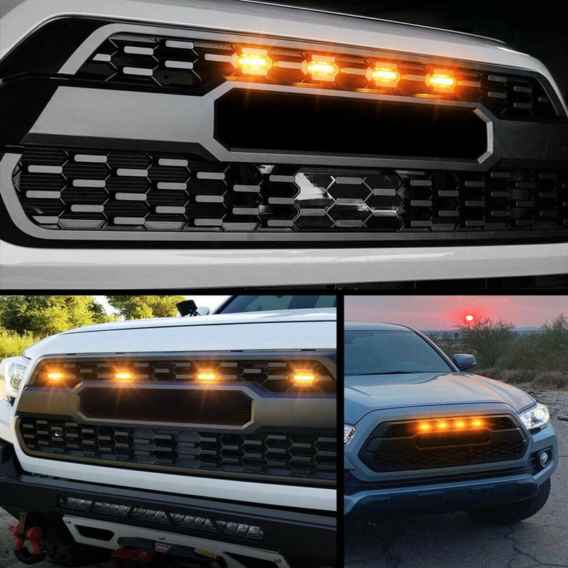 LED Grille Lights Amber Yellow w/Fuse for Tacoma TRD PRO Front Grille 2016-2018