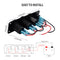 QC3.0 Dual USB Fast Charger Panel 12V Cigarette Lighter LED Voltmeter