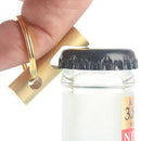 Brass Screwdriver Beer Bottle Opener Key Chain Pendant Portable EDC Gadget