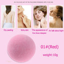 Bath Salt Ball Body Skin Whiten Stress Relief Bubble Shower Ball (Red)