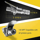 Grease Gun Connector Grease Coupler 12000 PSI High Zero Leakage Seal T8H7