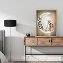 5D DIY Full Round Drill Diamond Painting Moon beautiful sentence