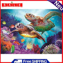 16x12 inch Full Round DIY Diamond Painting Undersea Turtles Rhinestone Picture