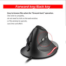 ZELOTES Gaming Mouse Upright Optical Mouse Wired 6 Button LED Desktop Game Mouse