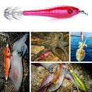 5pcs 9.5cm 6g Luminous Squid Jigs Wobblers Fishing Lures Artificial Swimbait