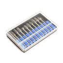 10 pcs Tungsten Steel Solid Carbide Burrs Rotary Files Diamond Burrs Set