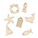 Mixed Lighthouse Wooden Craft Sailboat Dolphin Scrapbooking Whale Shape
