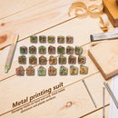 26 Stamps Zinc Alloy English Letters Stamping Symbol Set Leather Marking Tools